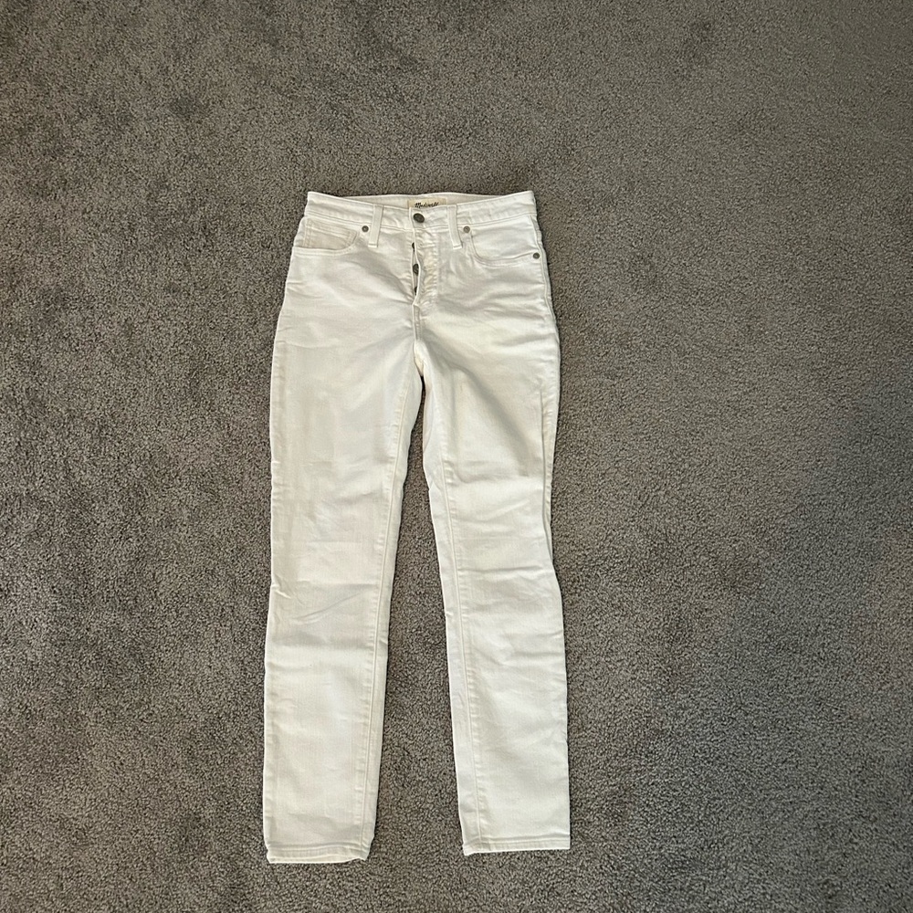 Madewell Women's Cream Skinny Jeans